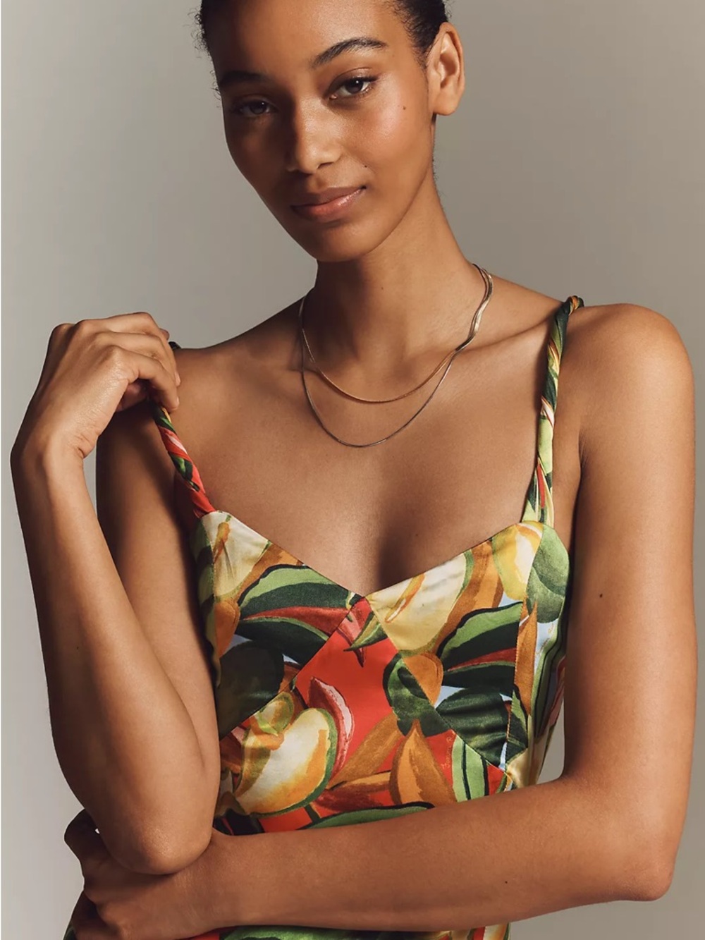 Farm Rio x Anthropologie Sweetheart Maxi Dress NWT L GWP - Picture 3 of 8
